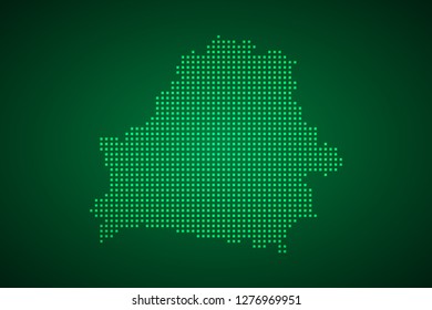 Belarus map, internet line, connected points. Belarus map with dot .Vector illustration Eps 10.