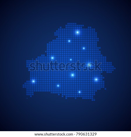 Belarus map page symbol for your web site design Belarus map logo, app, UI. Wire frame 3D mesh polygonal network line, design sphere, dot and structure. Belarus map.vector illustration eps 10