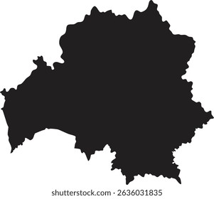 Belarus map silhouette vector style with white background