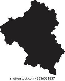 Estilo del Vector de la silueta del mapa de Bielorrusia con el fondo blanco