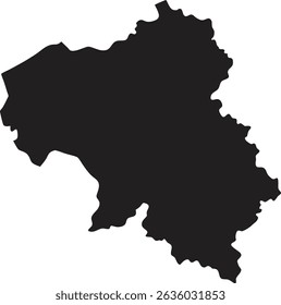 Belarus map silhouette vector style with white background