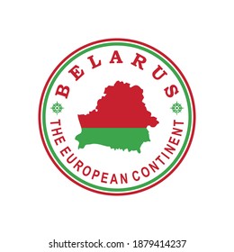 belarus map vector , european country logo