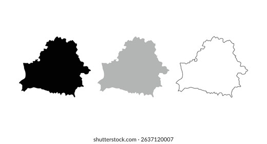 Belarus map vector illustration on white background