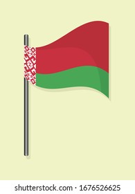 Belarus national flag simple vector design 