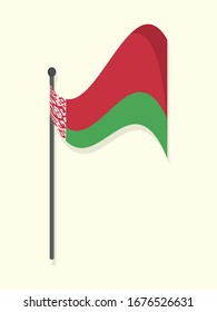 Belarus national flag simple vector design 