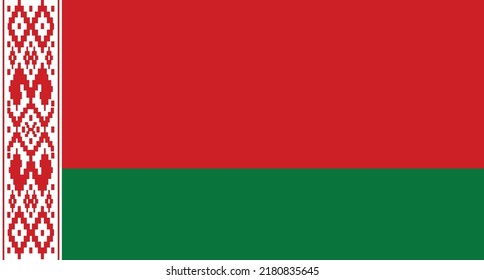 Belarus National Flag - Vector Flag of Belarus