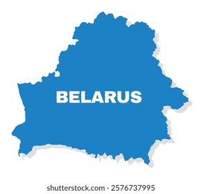 Belarus simple flat vector illustration map