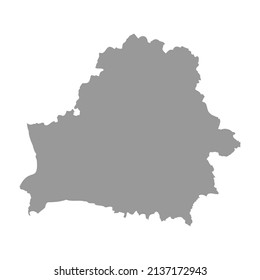 Silhouette de mapa de país vector de Bielorrusia