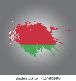 Belarus Vector paint stain