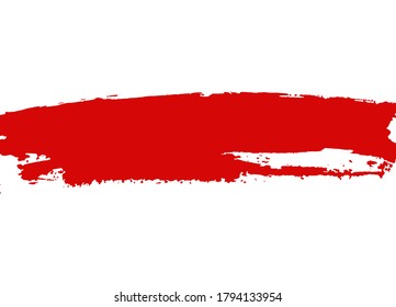 Belarus watercolor protest symbol white-red-white flag icon. Hand drawn illustration, dry brush stains, strokes, spots, isolated gray background. National colors. Painted grunge style texture.
