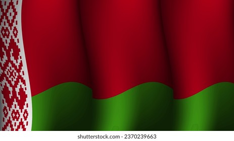 belarus waving flag background design concept vector illustration suitable for poster on holiday, feast day or belarus independence day moment