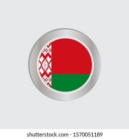 Belarusian flag (belarus) is horizontally isolated in official colors, map pins, like the original