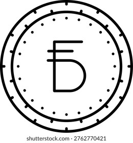 Belarusian Ruble Illustration vector Icon Design