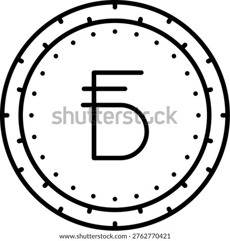 Belarusian Ruble Illustration vector Icon Design