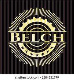 Belch gold emblem. Vector Illustration. Detailed.