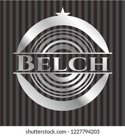 Belch silvery emblem or badge
