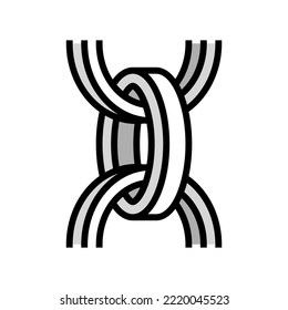belcher chain color icon vector. belcher chain sign. isolated symbol illustration