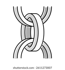 belcher chain color icon vector. belcher chain sign. isolated symbol illustration