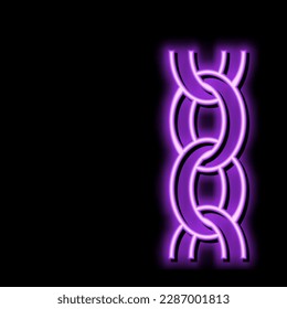 belcher rolo chain neon light sign vector. belcher rolo chain illustration