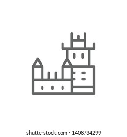 Belem, tower, Portugal icon. Element of Portugal icon. Thin line icon for website design and development, app development. Premium icon