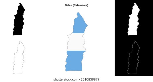 Belen department (Catamarca) mapa esboço conjunto