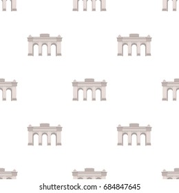 The Belgian arch monument.The dark Belgian wolf. Belgium single icon in cartoon style vector symbol stock illustration.