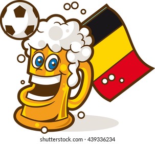 Belgian beer mug