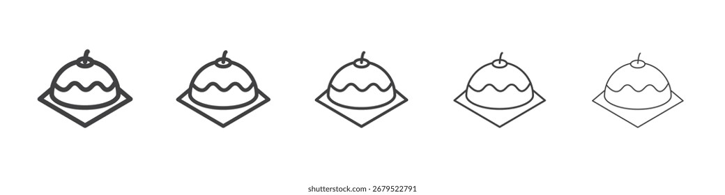 icono de bollos belga Símbolo de ilustración de gráficos de línea