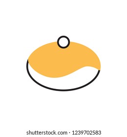 belgian buns icon vector. bakery icon design with modern style