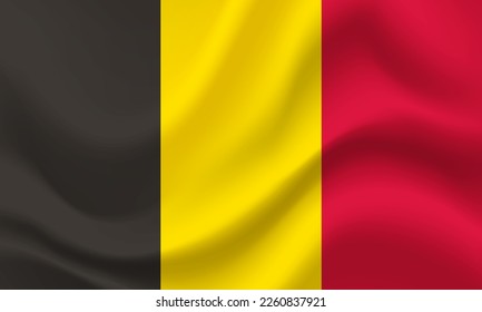 belgische Flagge. Flagge Belgiens. Offizielle Farben und Proportionen. belgischer Hintergrund. belgisches Banner. Belgien Symbol, Symbol.