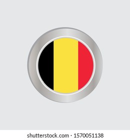 The Belgian flag is horizontally isolated in official colors, map pins, like the original