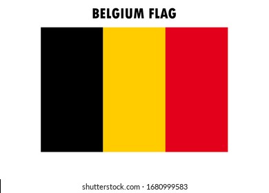 Belgian flag. Isolated vector illustration.