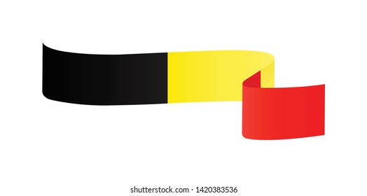 Belgian flag. Simple vector Belgium flag