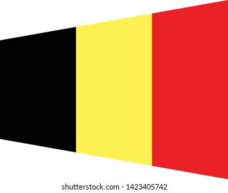 Belgian flag. Simple vector Belgium flag