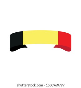 Belgian flag. Simple vector Belgium flag