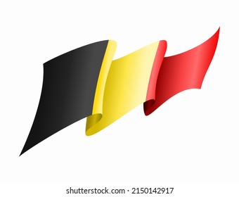 Abstrakter Hintergrund der belgischen Flagge. Vektorgrafik.