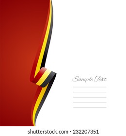 Belgian left side brochure cover vector
