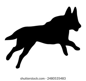 Belgian Malinois vector. Belgian Malinois vector icon in flat style.