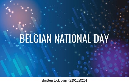 Belgian National Day. Design Suitable For Greeting Card Poster And Banner