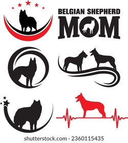 Belgian Shepherd Dog Vector Graphic Pack svg