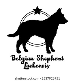 Belgian Shepherd Laekenois dog silhouette,  dog, dog breeds, logo, vector, silhouette, logo design, animal, illustration, icon, sign, design, black,  symbol, pet