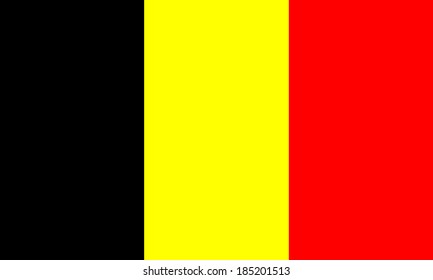 Belgian vector flag isolated. Belgium flag illustration. EU country. Europe state flag. State of Benelux.