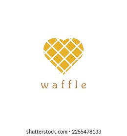 Belgian Waffle logo. Delicious Waffle Logo Inspiration with a Simple Concept.