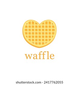 Belgian Waffle logo. Delicious Waffle Logo Inspiration with a Simple Concept.