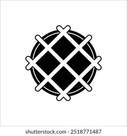 Icono belga de waffles. Ilustración vectorial para cualquier Diseño web, aislado en el fondo blanco.