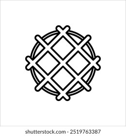 Icono belga de waffles. Ilustración vectorial para cualquier Diseño web, aislado en el fondo blanco.