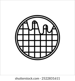 Belgian Waffles icon. Vector illustration for any web design, isolated on white background.
