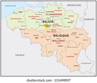 belgium administrative map