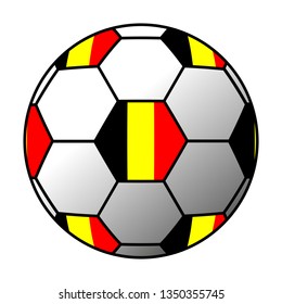 Belgium ball with flag