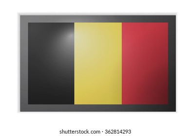 Belgium; Belgian; Brussels with black boarder